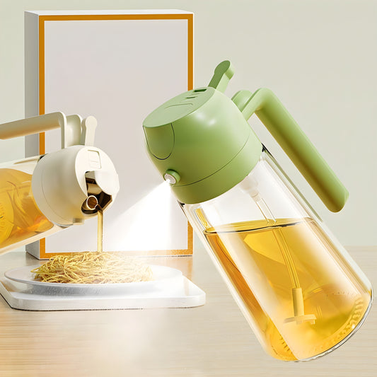 500ml 2 in 1 Oil Sprayer and Oil Dispenser Bottle for Kitchen