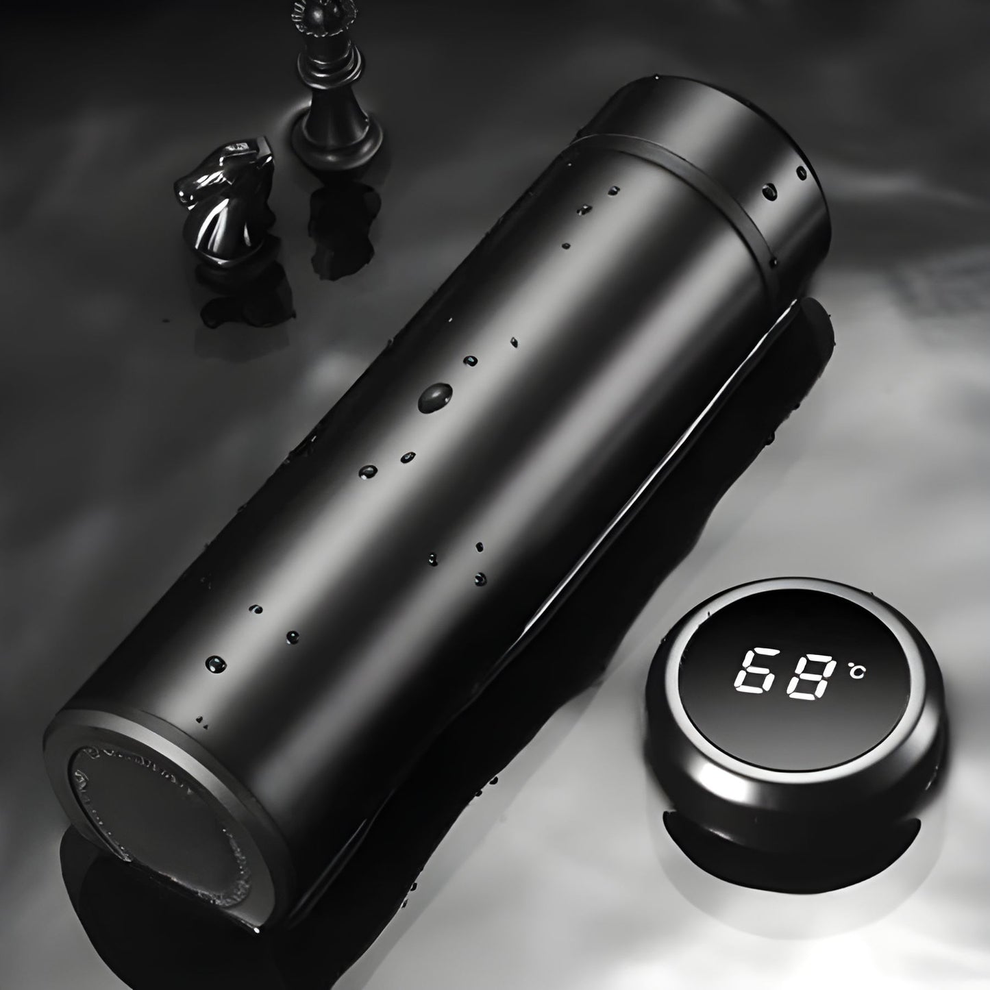 Stainless Steel Temperature Water Bottle with LCD Smart Display